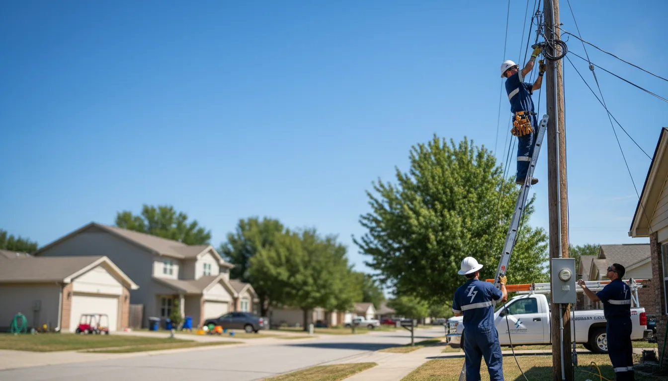 Residential electrician providing installation services in Cresco, IA
